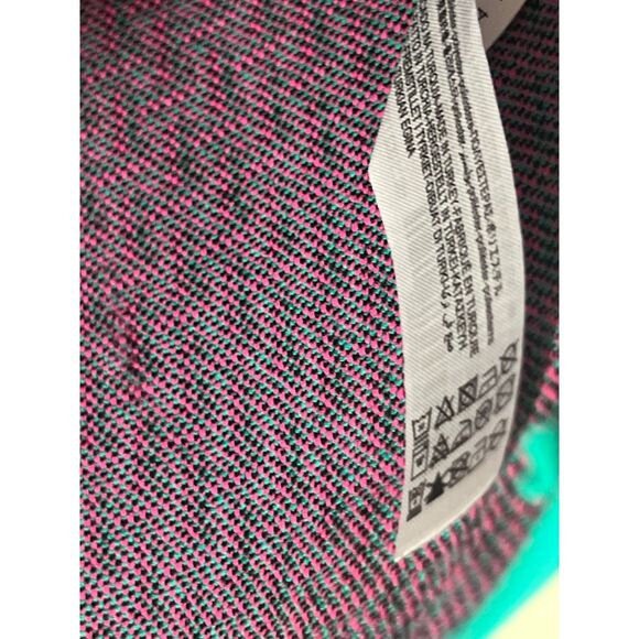 ZARA Geometric Print Pink & Green Women's Sweater Mini Skirt Size Small - Picture 4 of 5